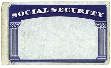 Blank American Social Security Card