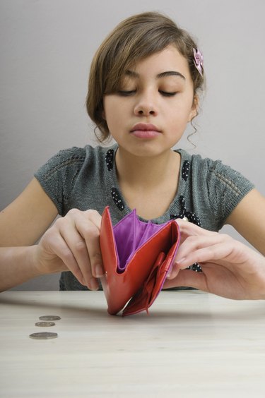 Girl with wallet