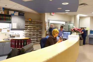 Woman working in hospital