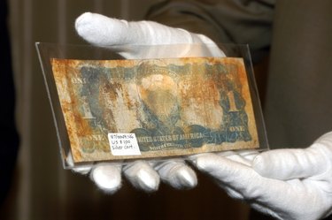 US Silver Certificate at Titanic Artifact Exhibit