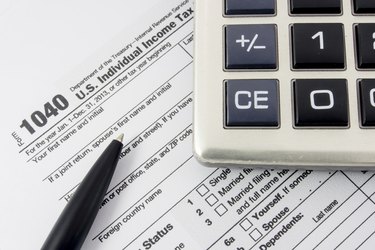 U.S. Individual Income Tax Return form 1040.