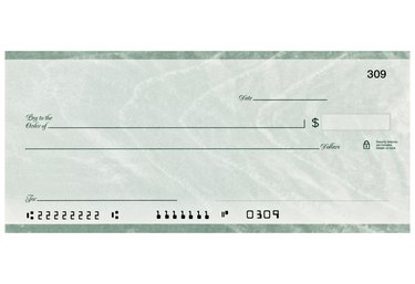 Personal Check with altered numbers