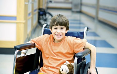 Little Boy in Wheelchair