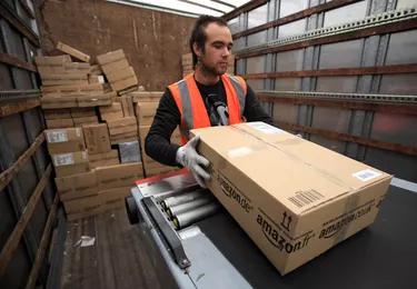 Amazon Warehouse Employees Prepare For Their Busiest Time Of Year