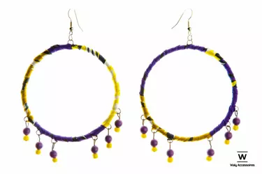 Waly Accessories — Ankara Fabric Earrings