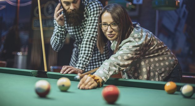 A game of billiards