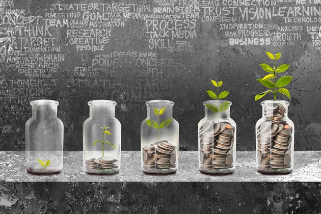 Saving money concept