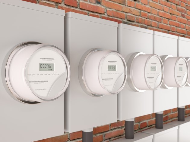 Electric Meters on a building