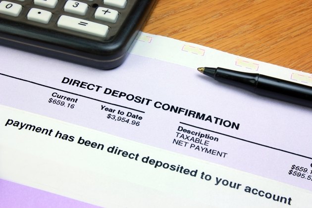 Direct Deposit Confirmation