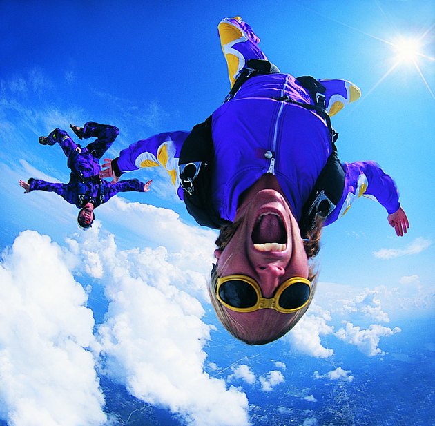 Women Skydiving