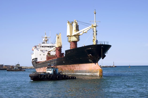 ship and motorboat