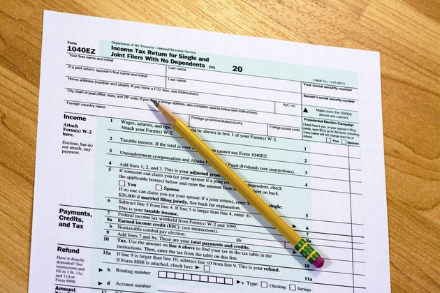 Government form for taxes