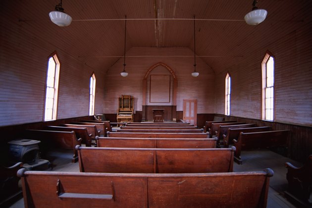 Interior of empty church