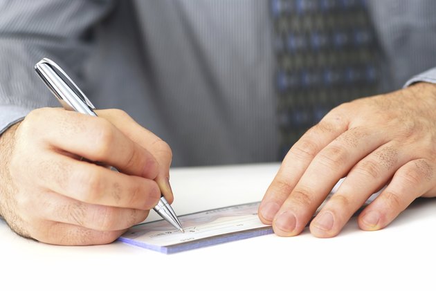 Writing a check