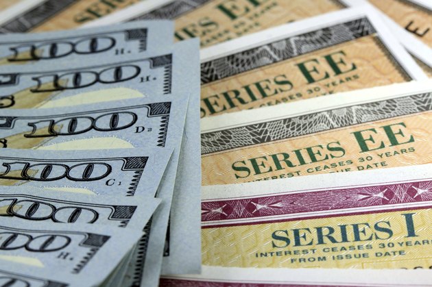 United States Savings Bonds with American Currency - Financial Security