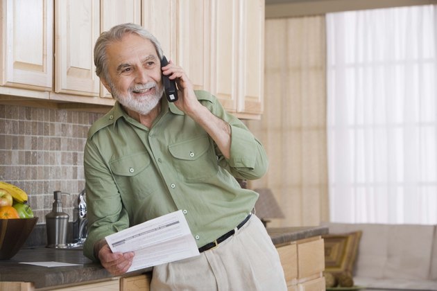 Man on telephone