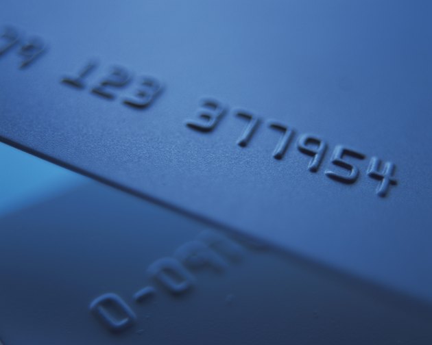Credit cards, Close Up, High Angle View, Differential Focus, Toned Image