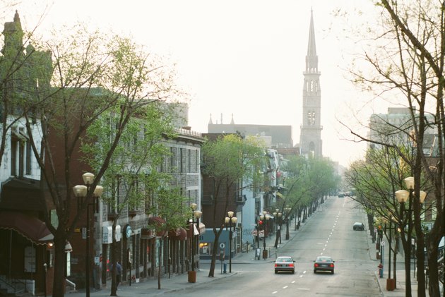 Cityscape in Montreal, Quebec, Canada