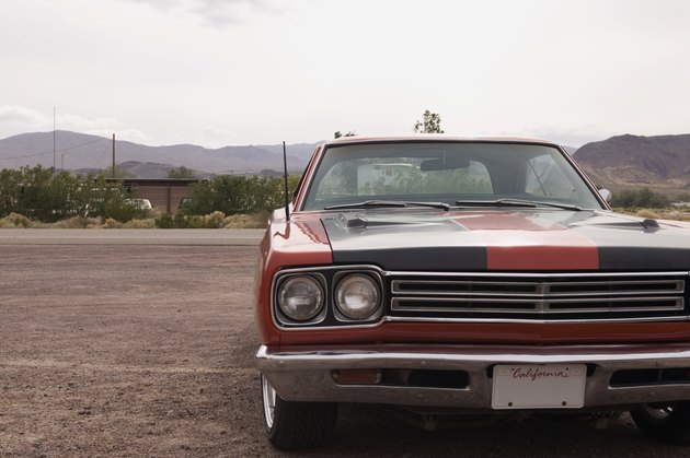 Vintage muscle car