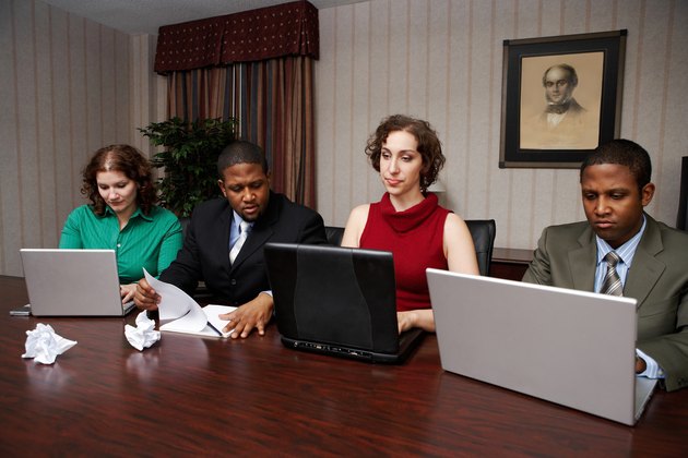 Coworkers in a meeting