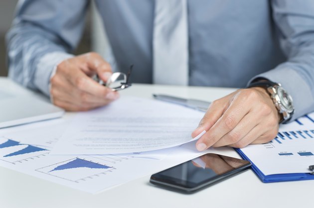 Close Up Of Businessman In Office