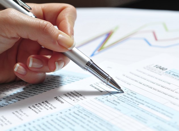 Filling 1040 tax form