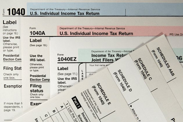 Standard 1040 Tax Forms and Schedules.