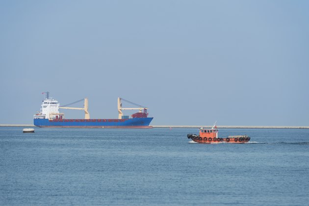 ship leaving the harbors