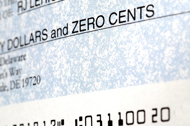 detail of check