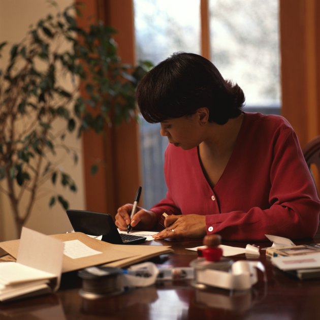 Businesswoman at a Table
