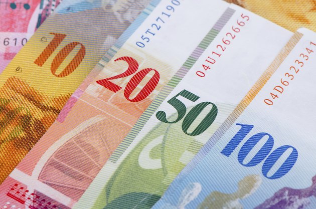 Swiss currency francs