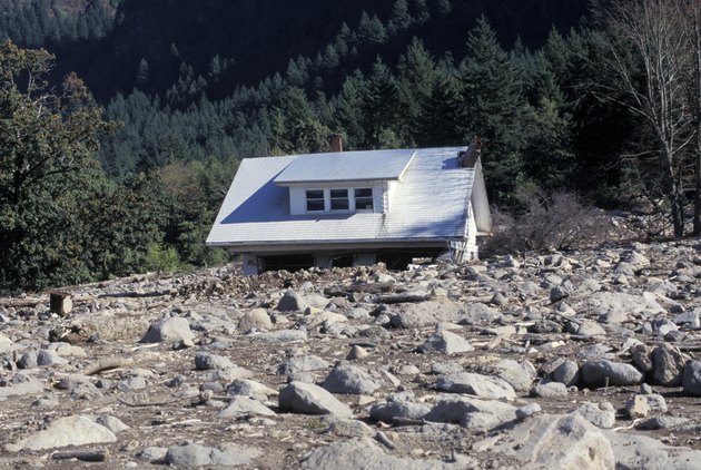 House Swept by Mudslide