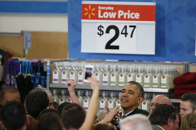 President Obama Speaks On Energy Efficiency At Mountain View Walmart
