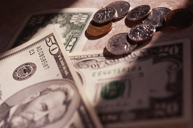 US paper money and coins