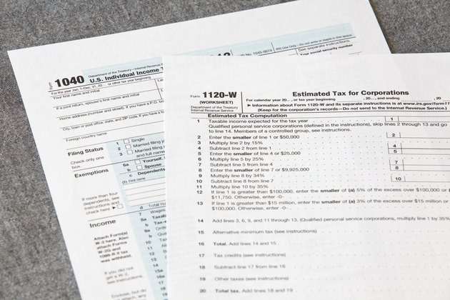 U S income tax form