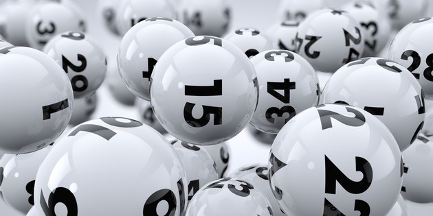 Flying lottery balls