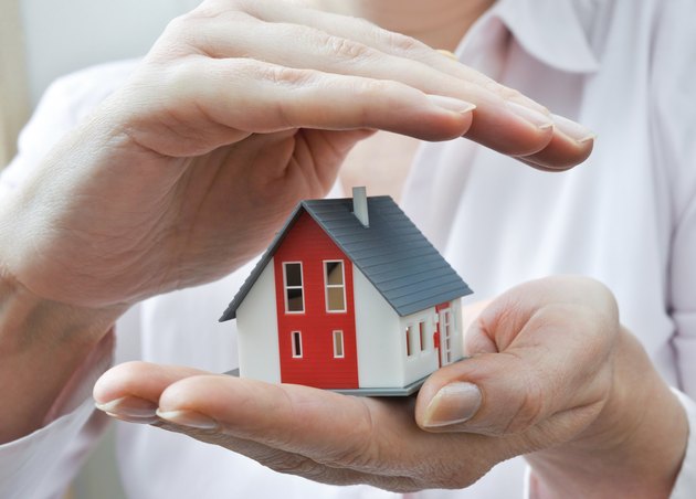 House in human hands