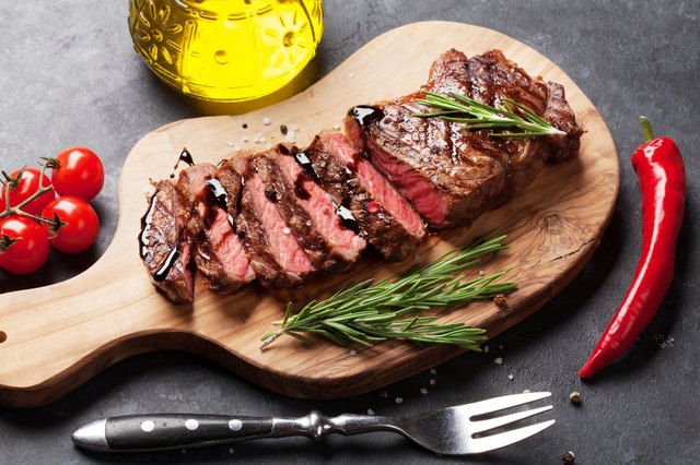 Grilled striploin steak