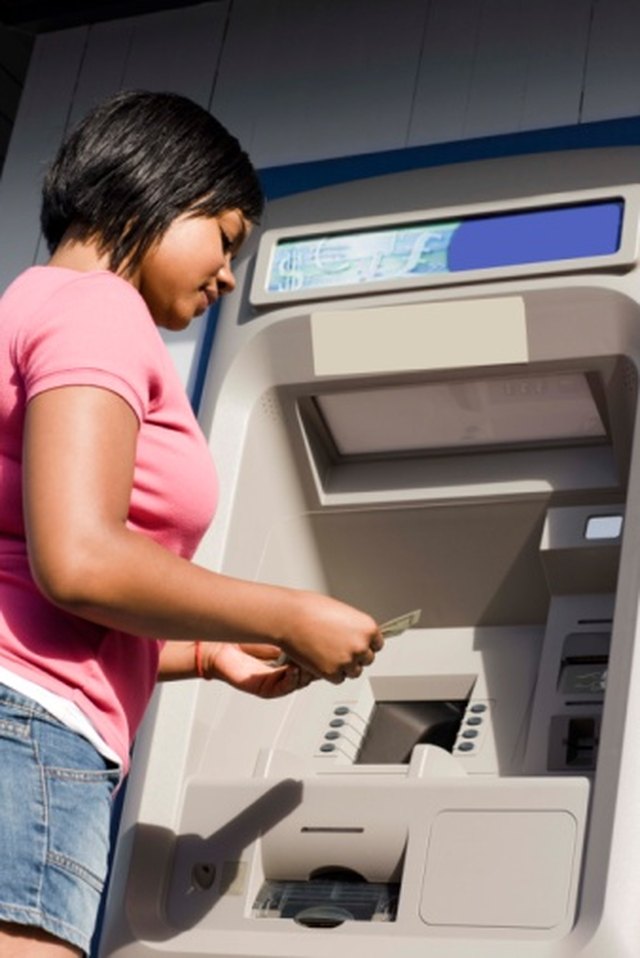 Steps for Making a Withdrawal at an ATM. 