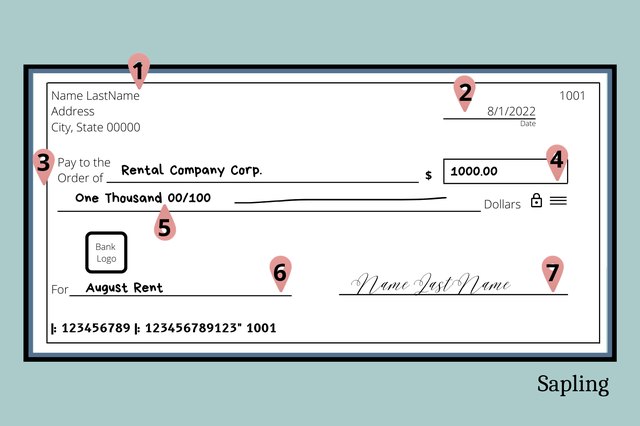 How To Write A Check For 1 000 Sapling