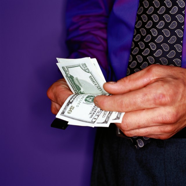 Businessman Counting Money