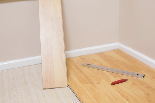Planks being put down on floor