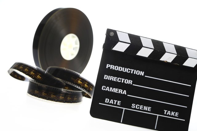Film reel and cinema clap