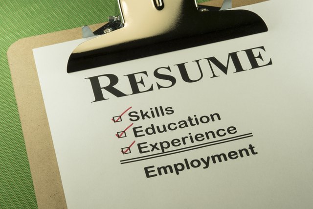 Successful Employment Concept With Resume Checklist