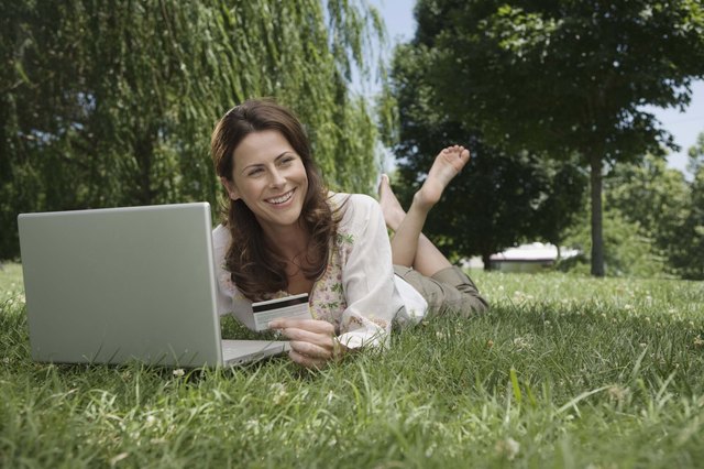 Woman with a laptop computer