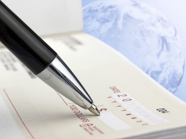 Pen on the Check