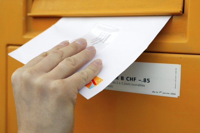 Hand Mailing a Letter