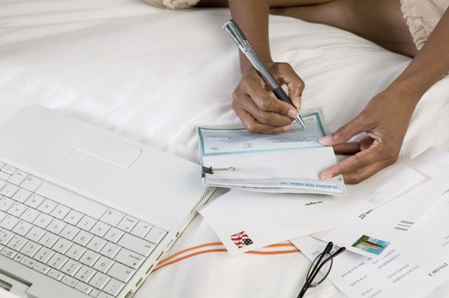 Woman Writing Check