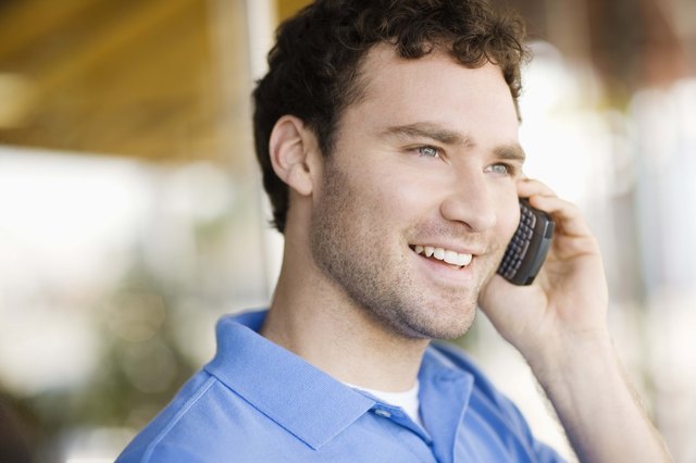 Man on cell phone