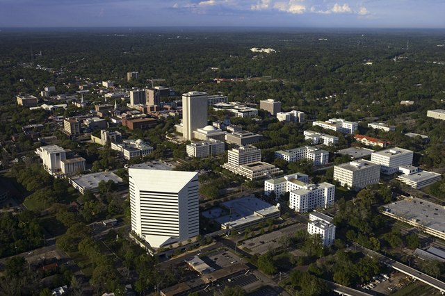 Aerial view of Tallahassee, Florida